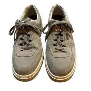 Mephisto Tan Suede Sneakers